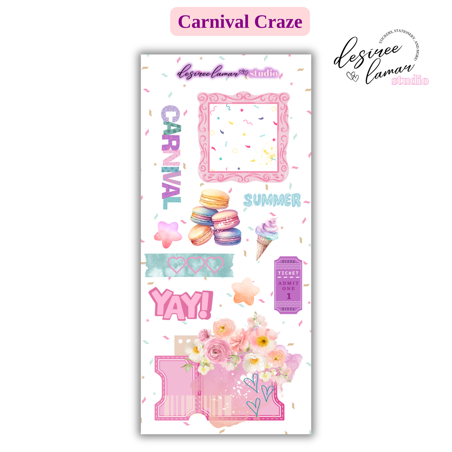 Carnival Craze Sticker Sheet 2