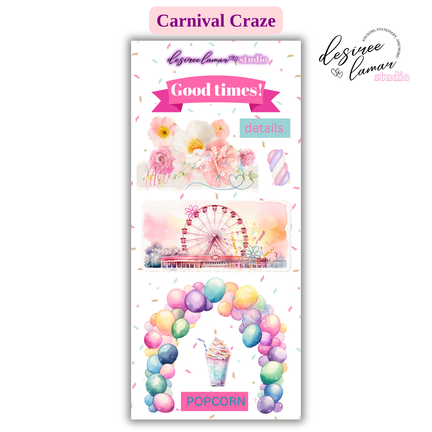 Carnival Craze Sticker Sheet 5