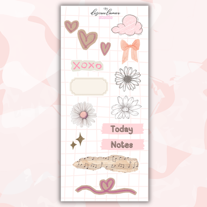 Gingham Garden Collection Bundle Including Alpha and Number  |10 Sticker Sheets