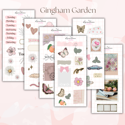 Gingham Garden Collection Bundle | 6 Sticker Sheets