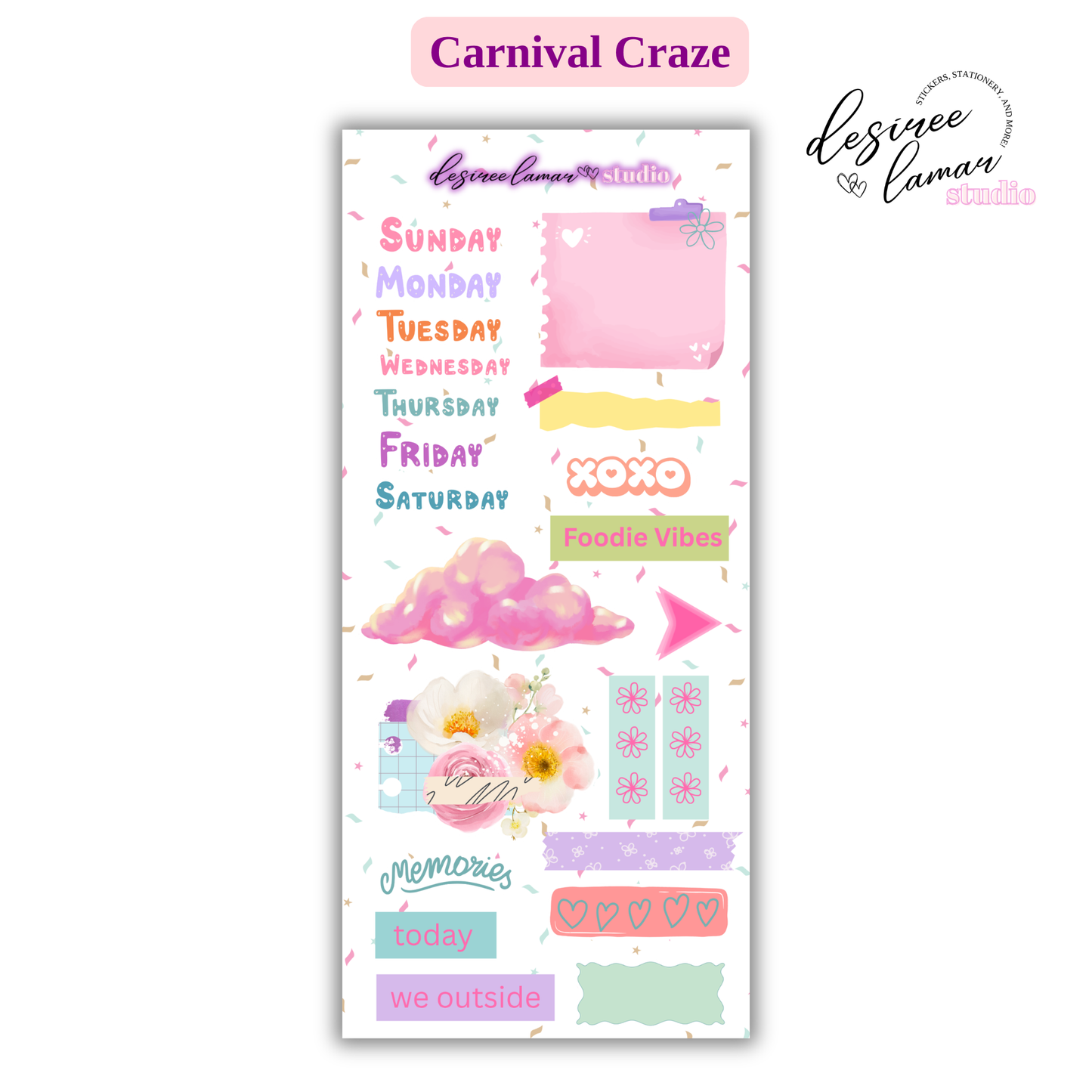 Carnival Craze Sticker Sheet 8