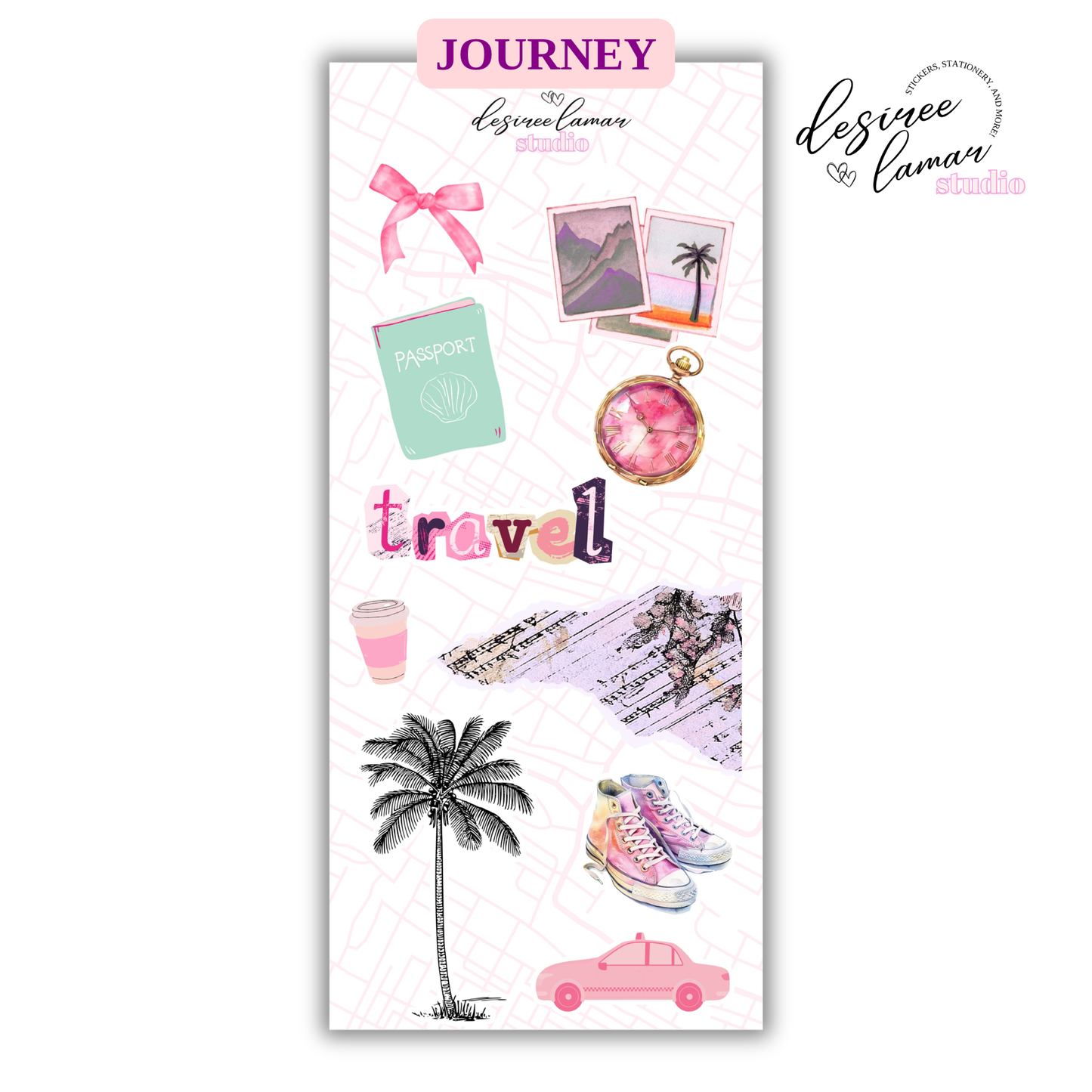 Journey Sticker Sheet 1 - Travel Collection