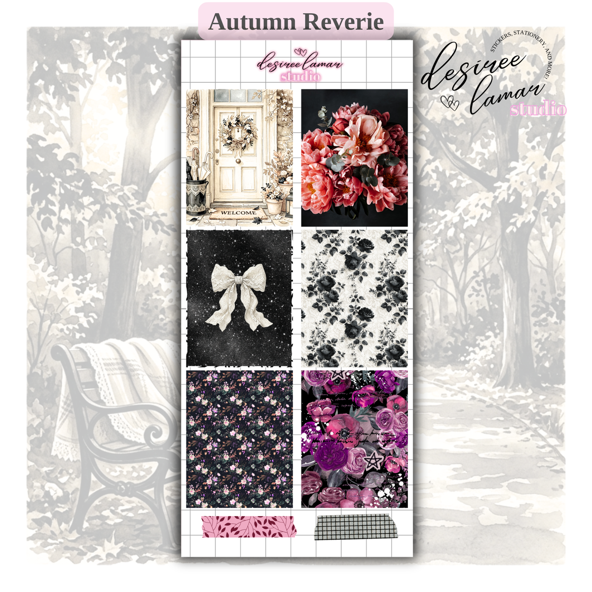 Fall Reverie Boxes Sticker Sheet | Fall Memory Keeping