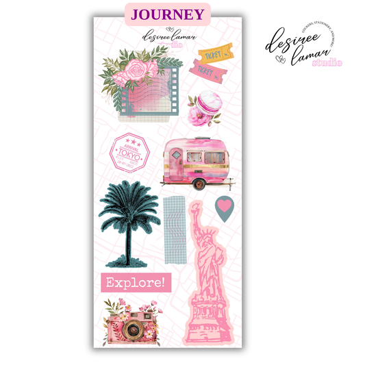 Journey Sticker Sheet 5 - Travel Collection