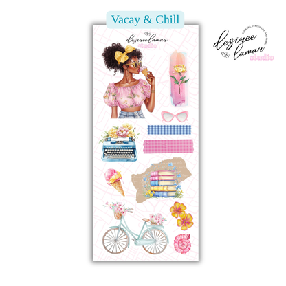Vacay & Chill Sticker Sheet 1 – Resort & Island Collection