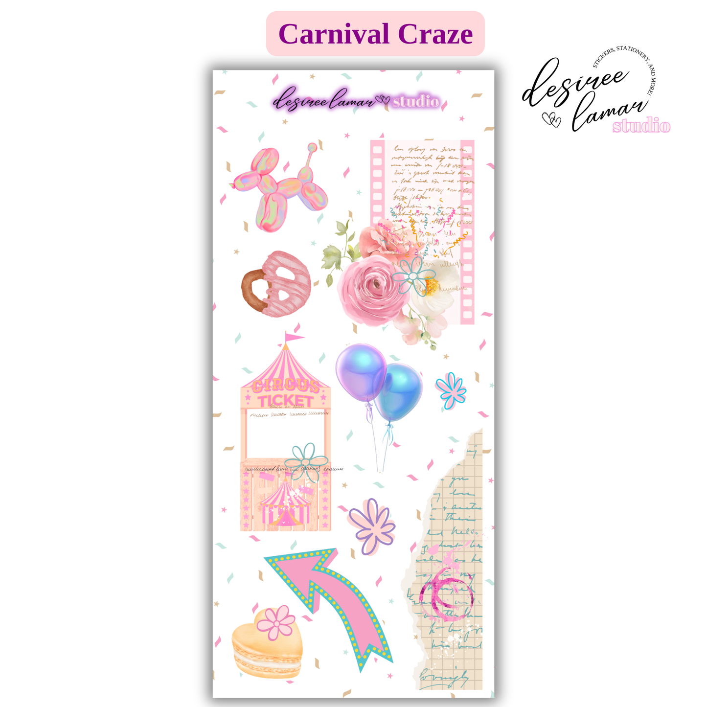 Carnival Craze Sticker Sheet 3