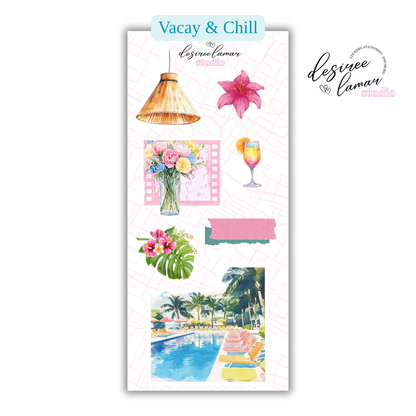 Vacay & Chill Sticker Sheet 3 – Resort & Island Collection