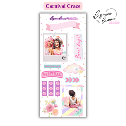 Carnival Craze Sticker Sheet Bundle - 11 Sticker Sheets