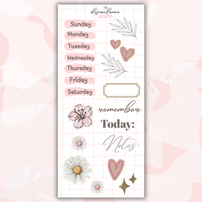 Gingham Garden Collection Bundle Including Alpha and Number  |10 Sticker Sheets