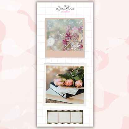 Gingham Garden Sticker Collection | Floral Planner Stickers