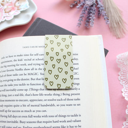 Messy Heart Magnetic Bookmark, Tab Bookmark