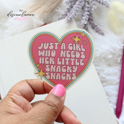 Snacky Snacks Heart Sticker