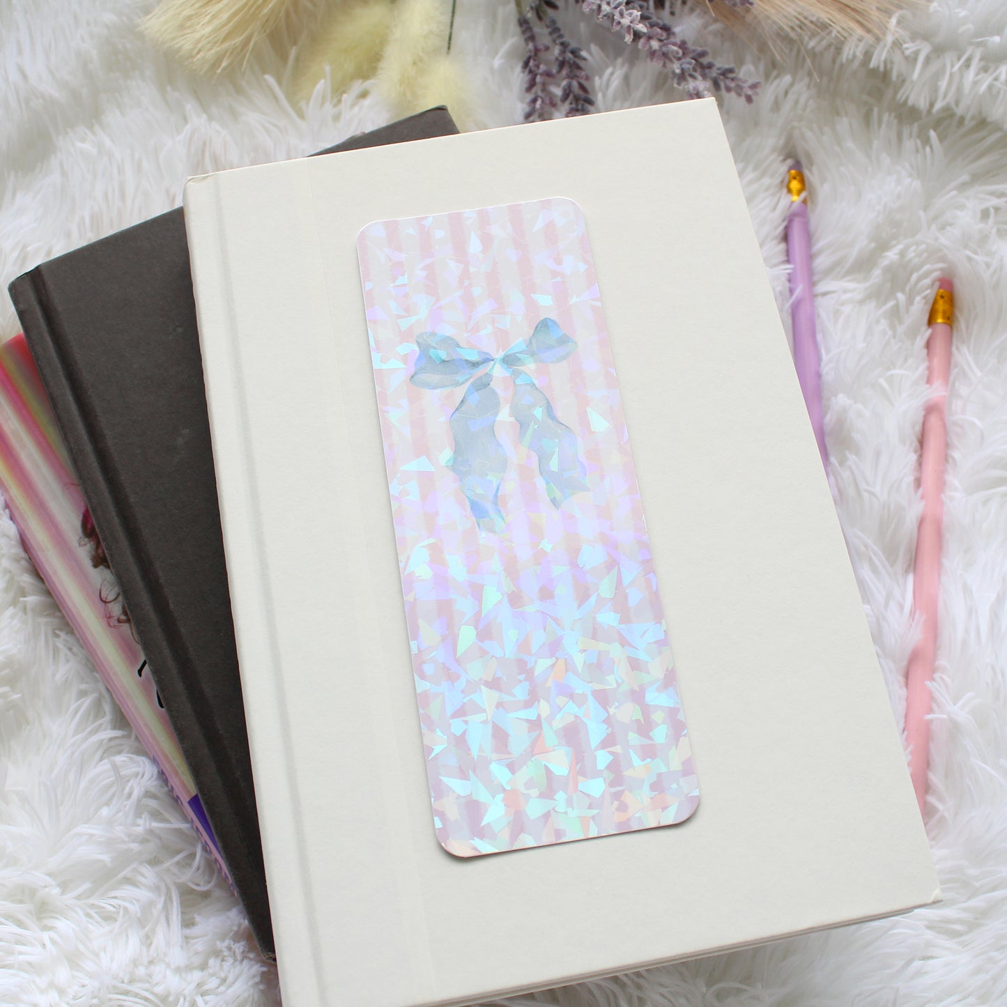 Striped Bow Bookmark, Wide