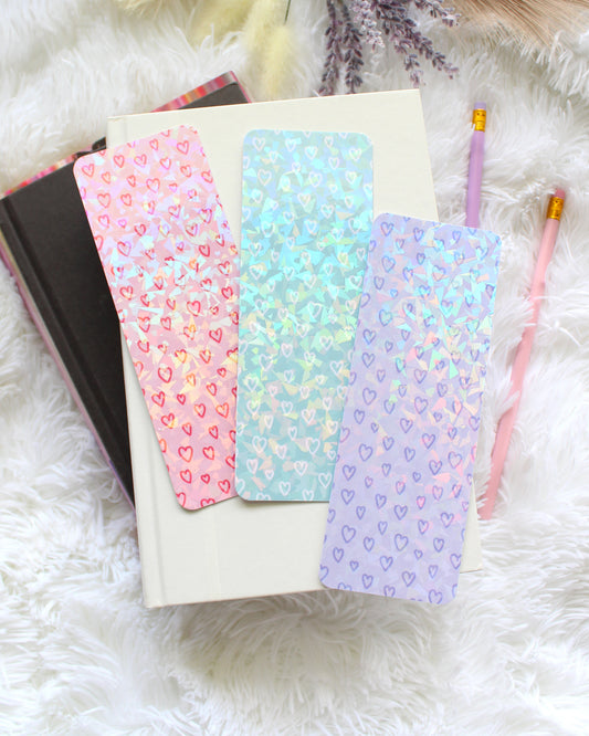 Messy Heart Bookmark, Wide