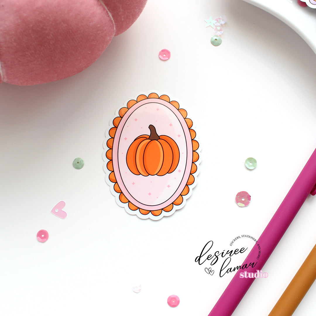 Fall Scallop Frame Sticker Set (includes 3 stickers.