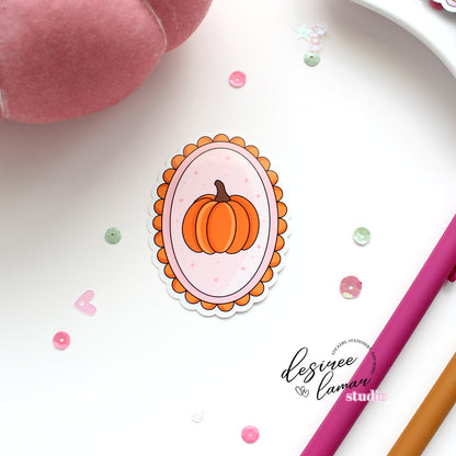 Fall Scallop Frame Sticker Set (includes 3 stickers.