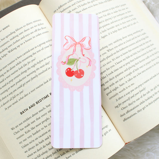 Cherry Scallop Bookmark, Wide