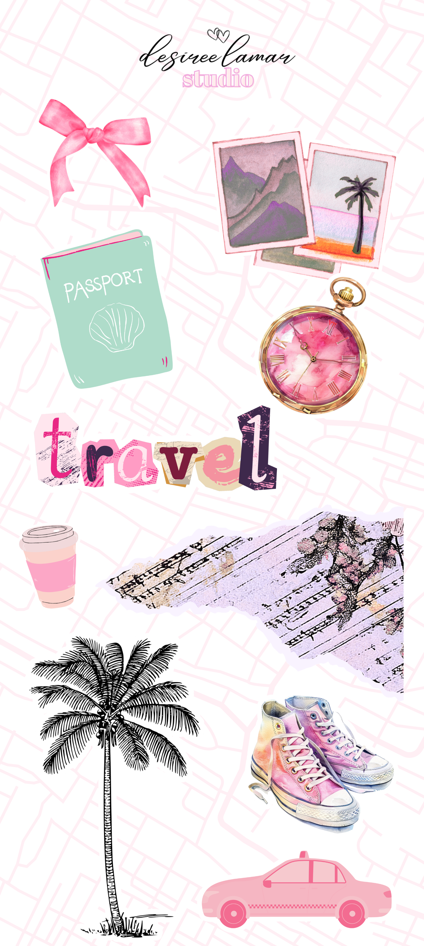 Journey Collection Bundle with 8 Sticker Sheets - Travel Collection