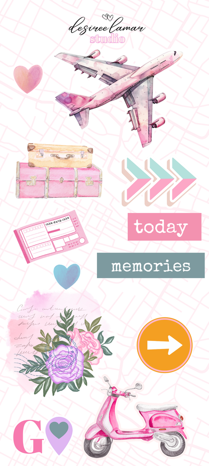 Journey Collection Bundle with 8 Sticker Sheets - Travel Collection