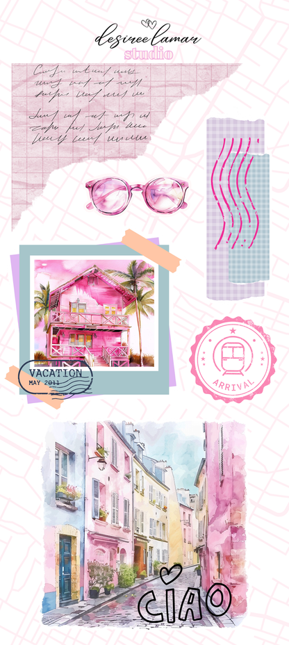 Journey Collection Bundle with 8 Sticker Sheets - Travel Collection