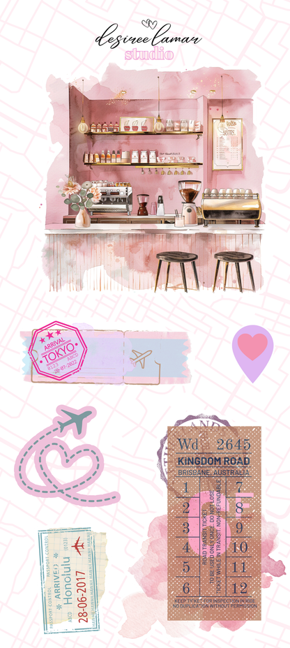 Journey Collection Bundle with 8 Sticker Sheets - Travel Collection