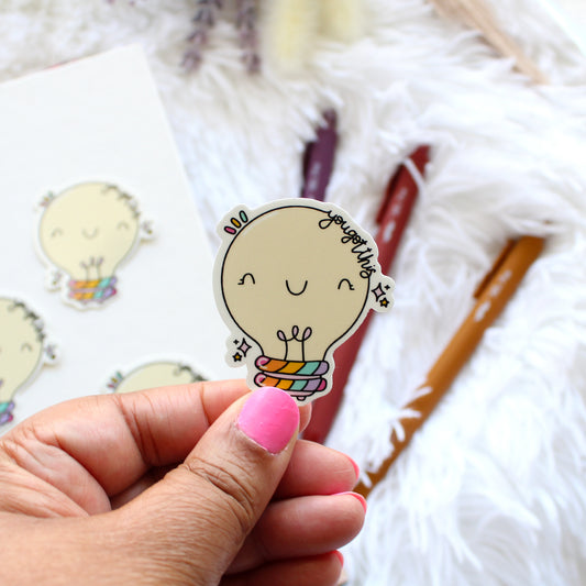 You've Got This Lightbulb Sticker