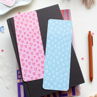 Messy Heart Bookmark, Wide