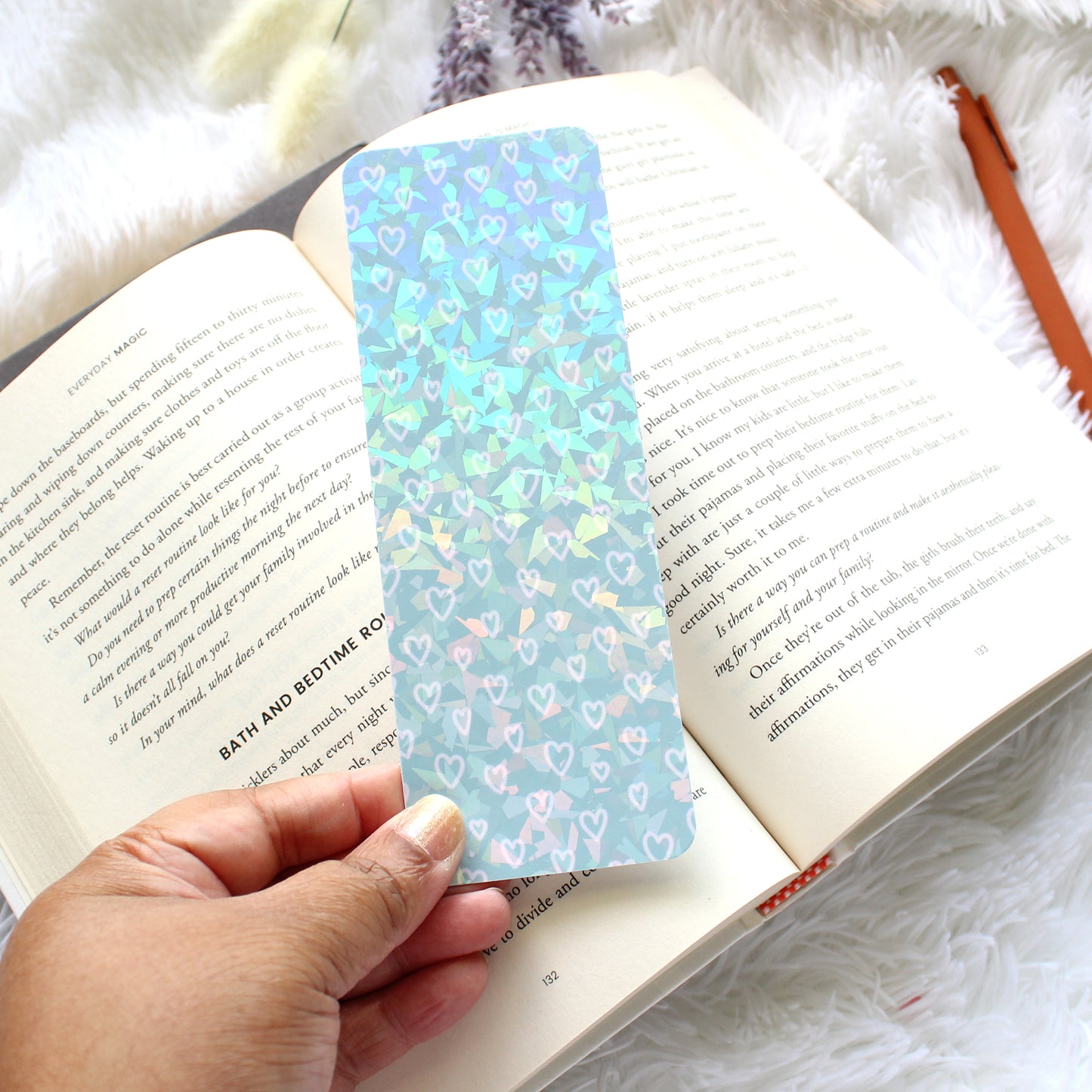 Messy Heart Bookmark, Wide