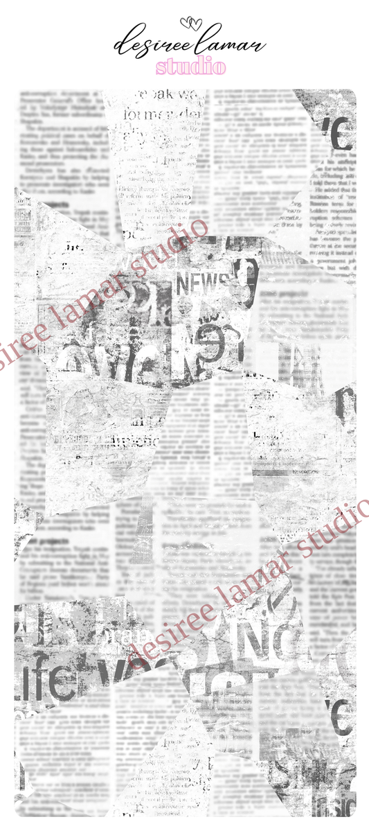 Vintage Newspaper Tearable Pattern Paper