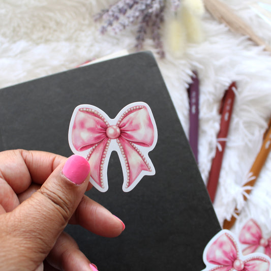 Coquette Pink Bow  Sticker