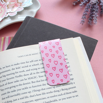 Messy Heart Magnetic Bookmark, Tab Bookmark