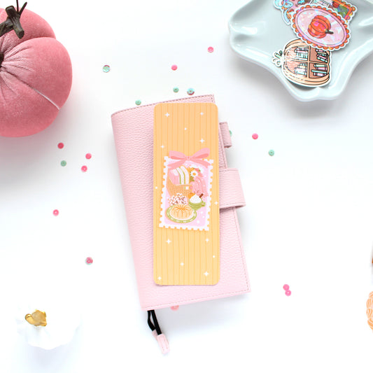 Cozy Fall Stamp Laminated Bookmark