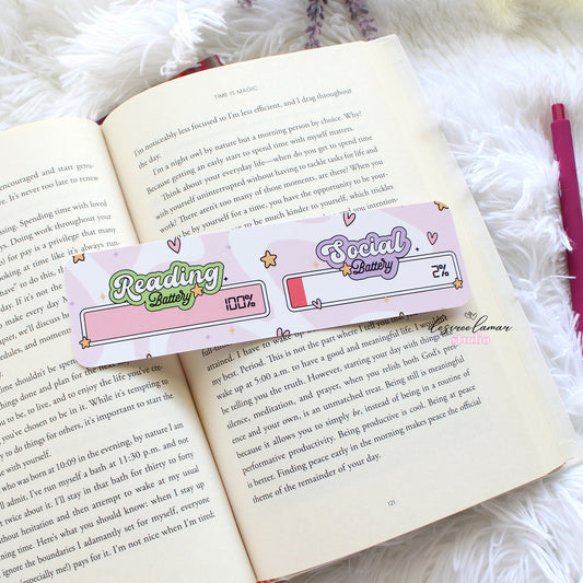 Reading Battery Bookmark