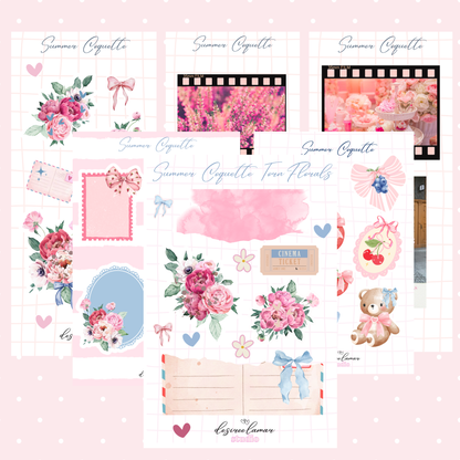 🌸 Summer Coquette Sticker Sheet Bundle