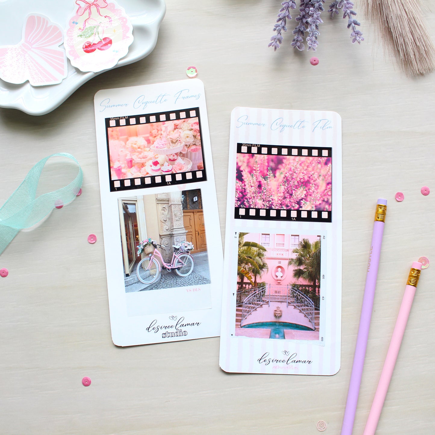 Summer Coquette Frames Sticker Sheet D