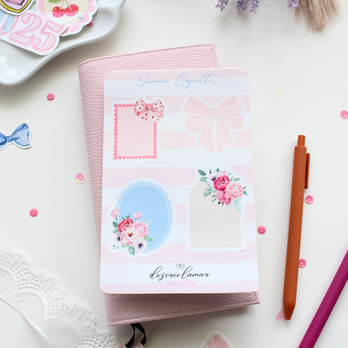 🌸 Summer Coquette Sticker Sheet Bundle