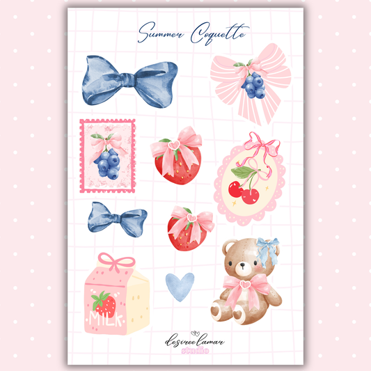 Summer Coquette Sticker Sheet B