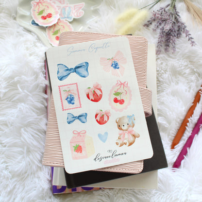 🌸 Summer Coquette Sticker Sheet Bundle