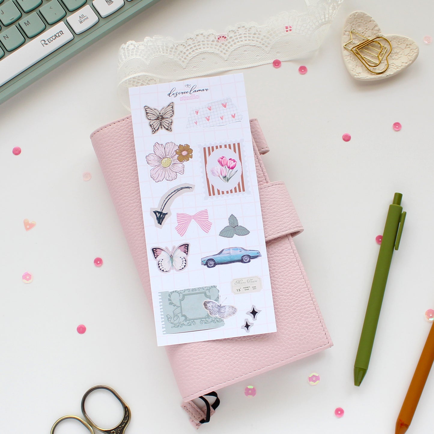 Gingham Garden Collection Bundle Including Alpha and Number  |10 Sticker Sheets