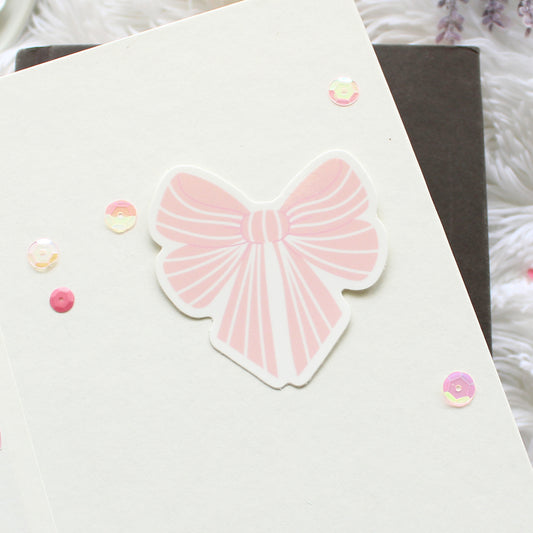 Bow Striped Sticker