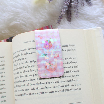 Strawberry Magnetic Bookmark, Tab Bookmark
