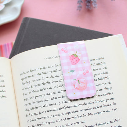 Strawberry Magnetic Bookmark, Tab Bookmark
