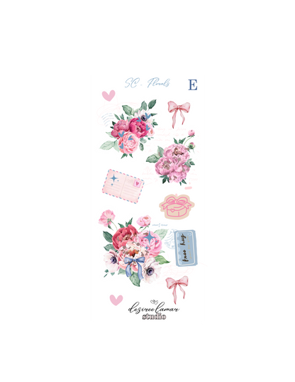 Summer Coquette Florals Sticker Sheet E