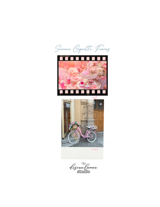 Summer Coquette Frames Sticker Sheet D