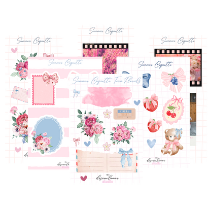 🌸 Summer Coquette Sticker Sheet Bundle