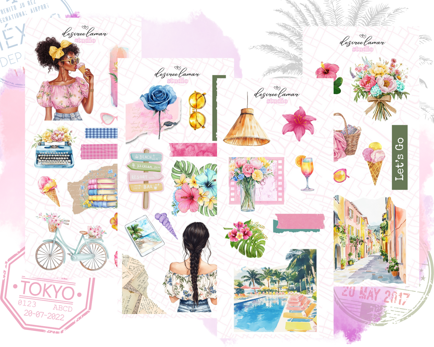 Vacay & Chill Full 4 Sheet Bundle – Resort & Island Collection