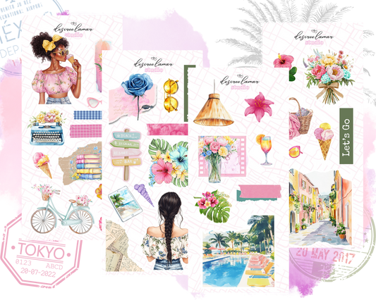 Vacay & Chill Full 4 Sheet Bundle – Resort & Island Collection
