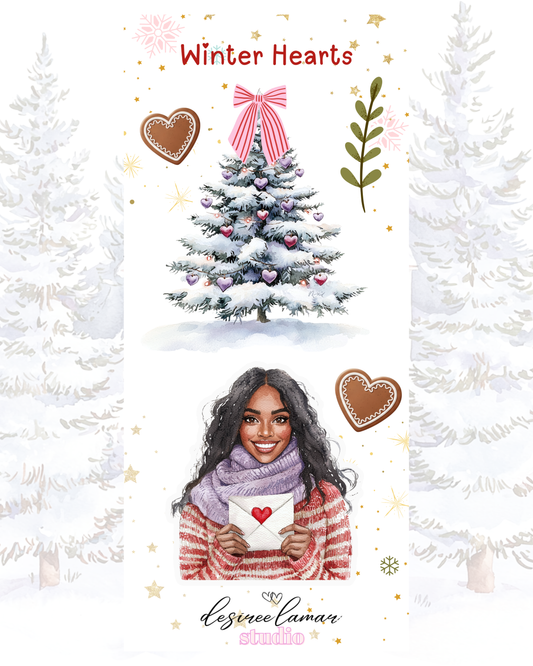 Winter Hearts Doll 1 Sticker Sheet