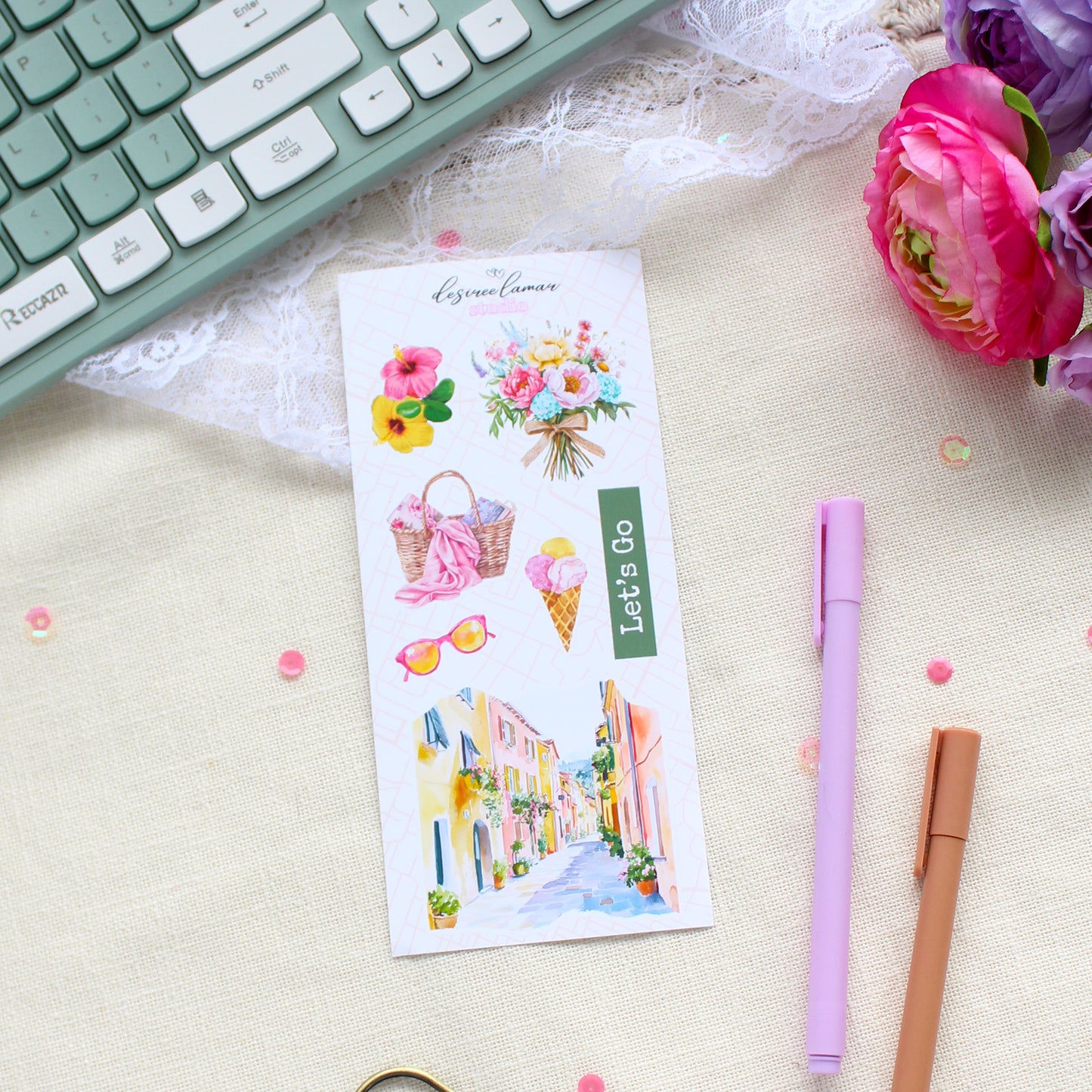 Vacay & Chill Sticker Sheet 4 – Resort & Island Collection