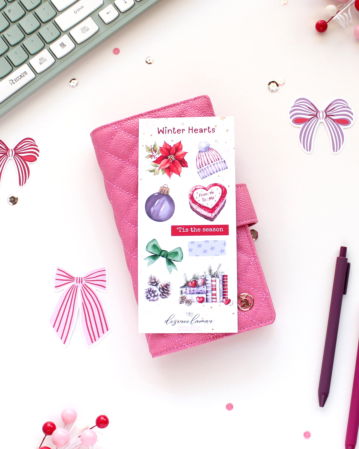 Winter Hearts Full Sticker Sheet Bundle